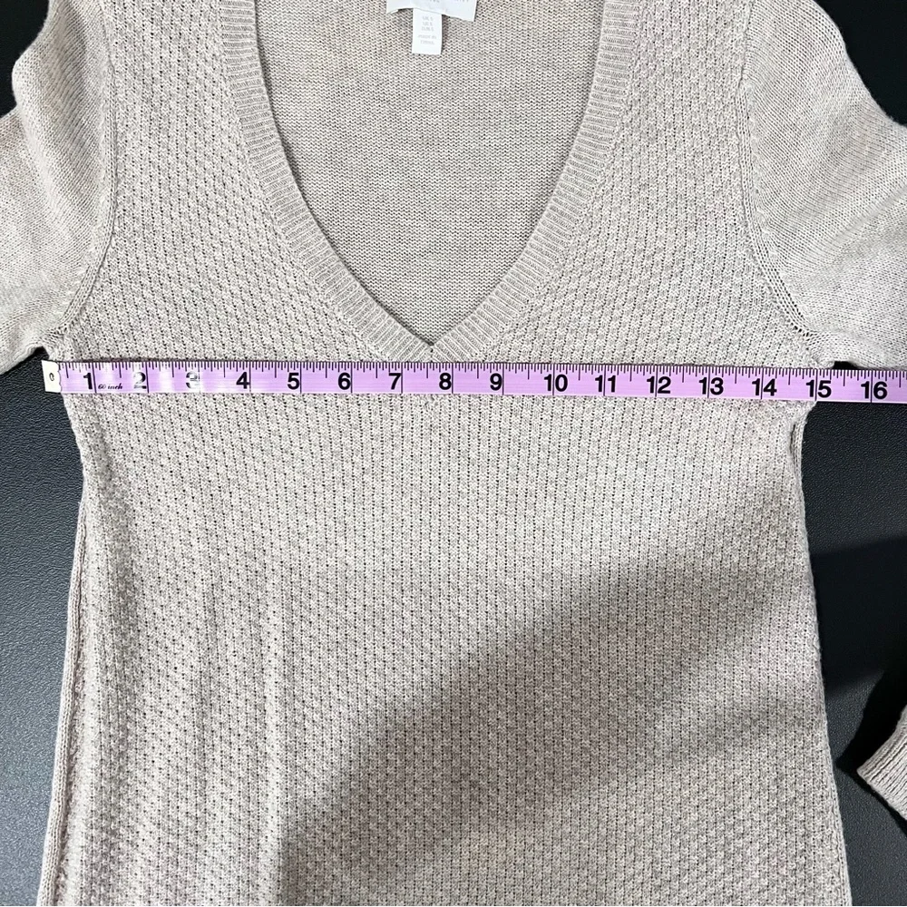 The White Company Wool Cotton Blend V Neck Sweater Dress Size S - Picture 7 of 8